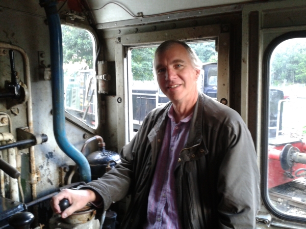 Mark Esdale on the Footplate
